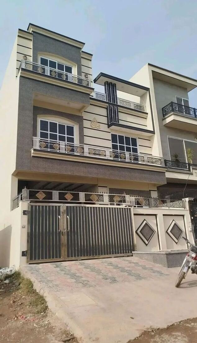 Front elevation of a modern house